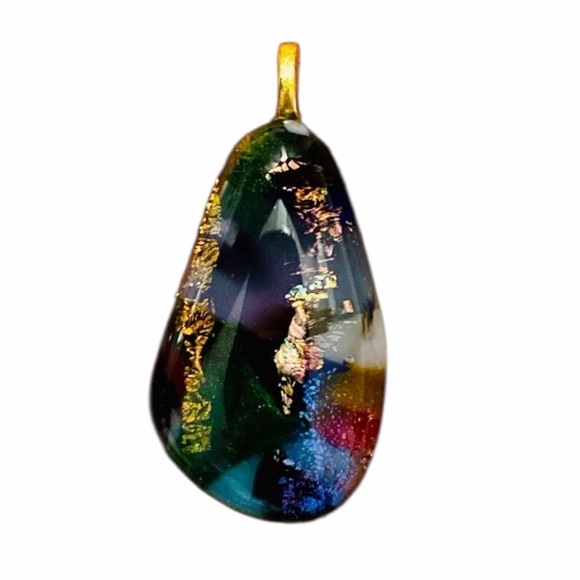 Artisan Jewelry - Artisan Tear Drop Multi Colored Pendant Jewelry Accessory